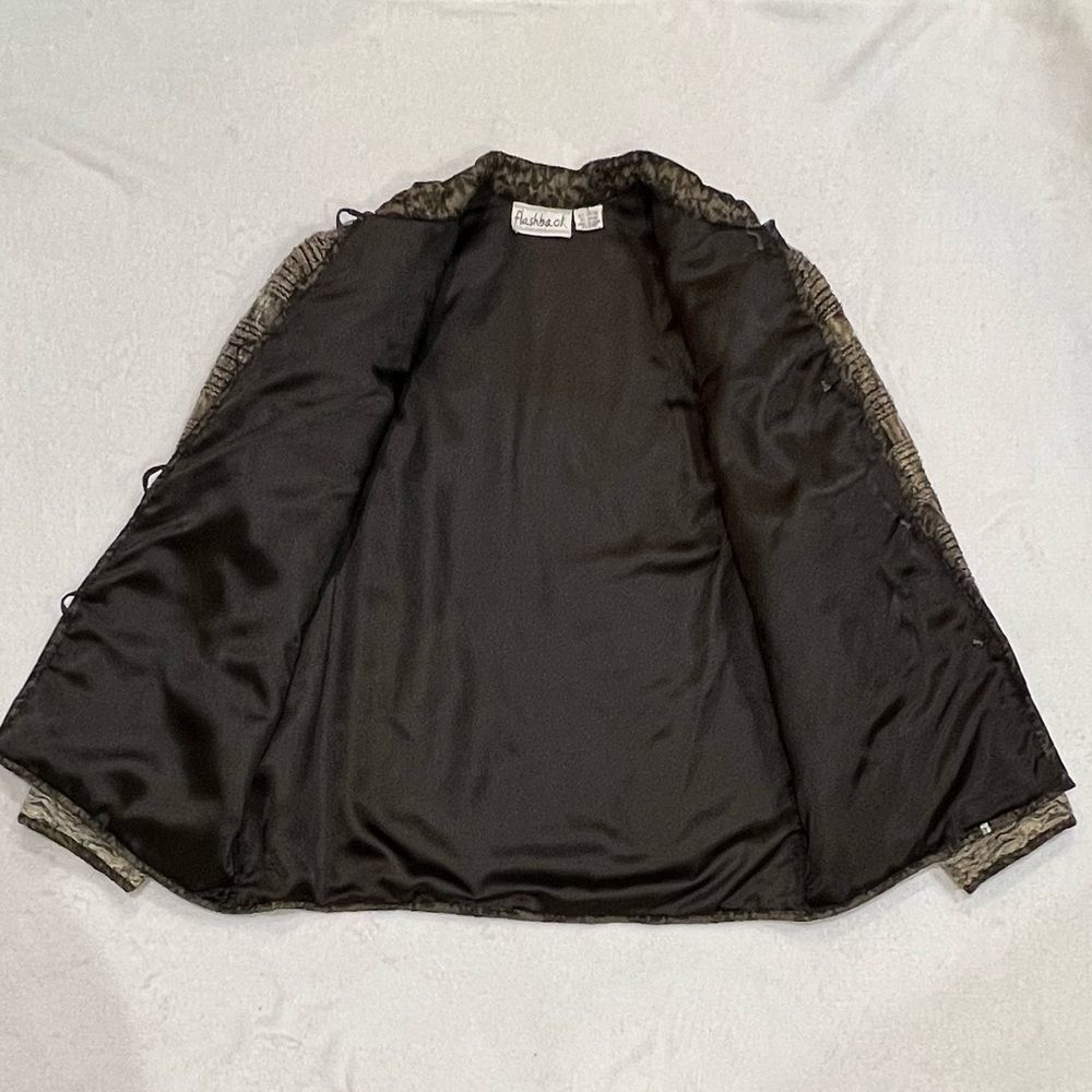 Flashback Velour Patchwork Blazer Jacket Size Sma… - image 10